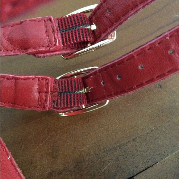 NEW Bebe Marcelle Red Stiletto Sandals - Picture 8 of 8